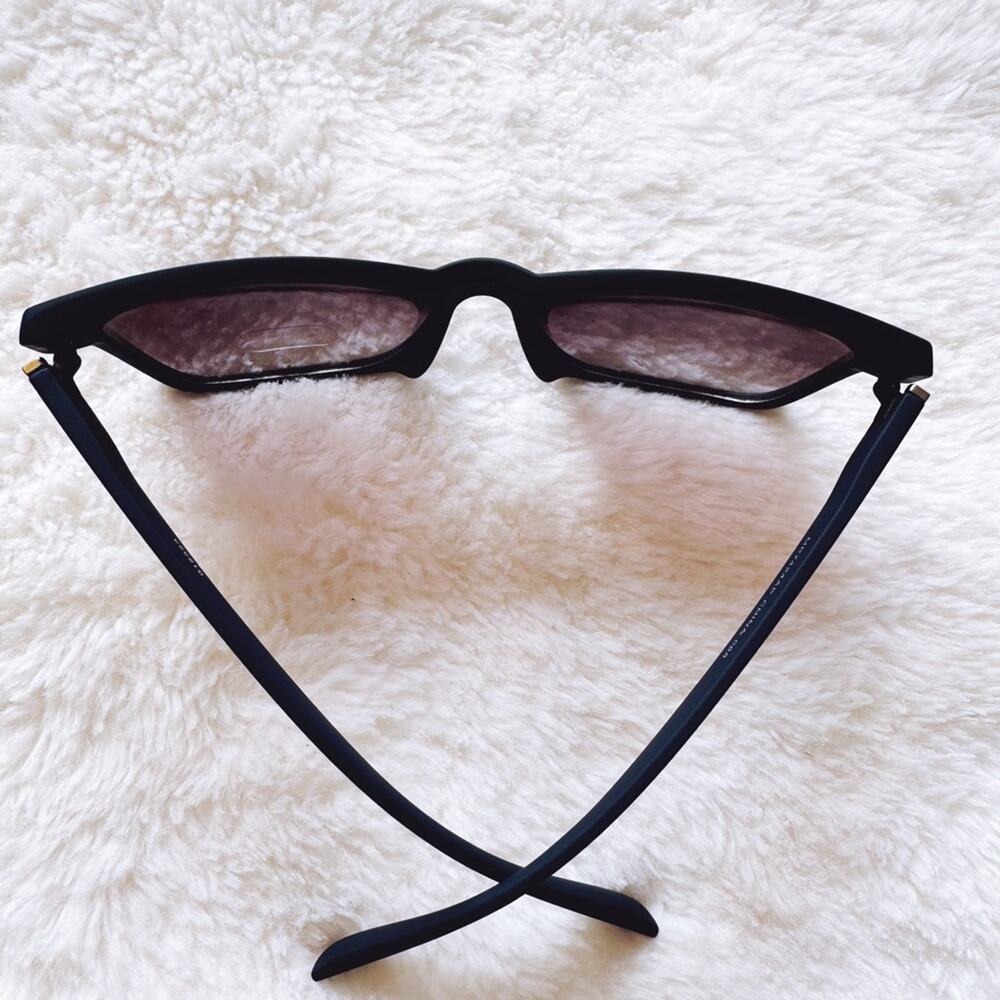 Otto Deep Midnight Blue Angular Frame Sunglasses - Picture 9 of 11